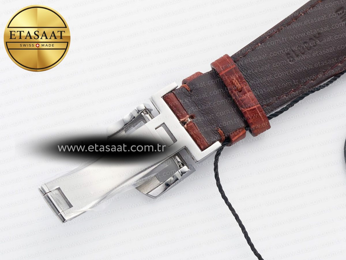 IWC Portuguese Real PR Real Annual Calendar IW5035 ZF 1:1 Best Edition White Dial RG Markers on Brown Leather Strap A52850 - Görsel 28