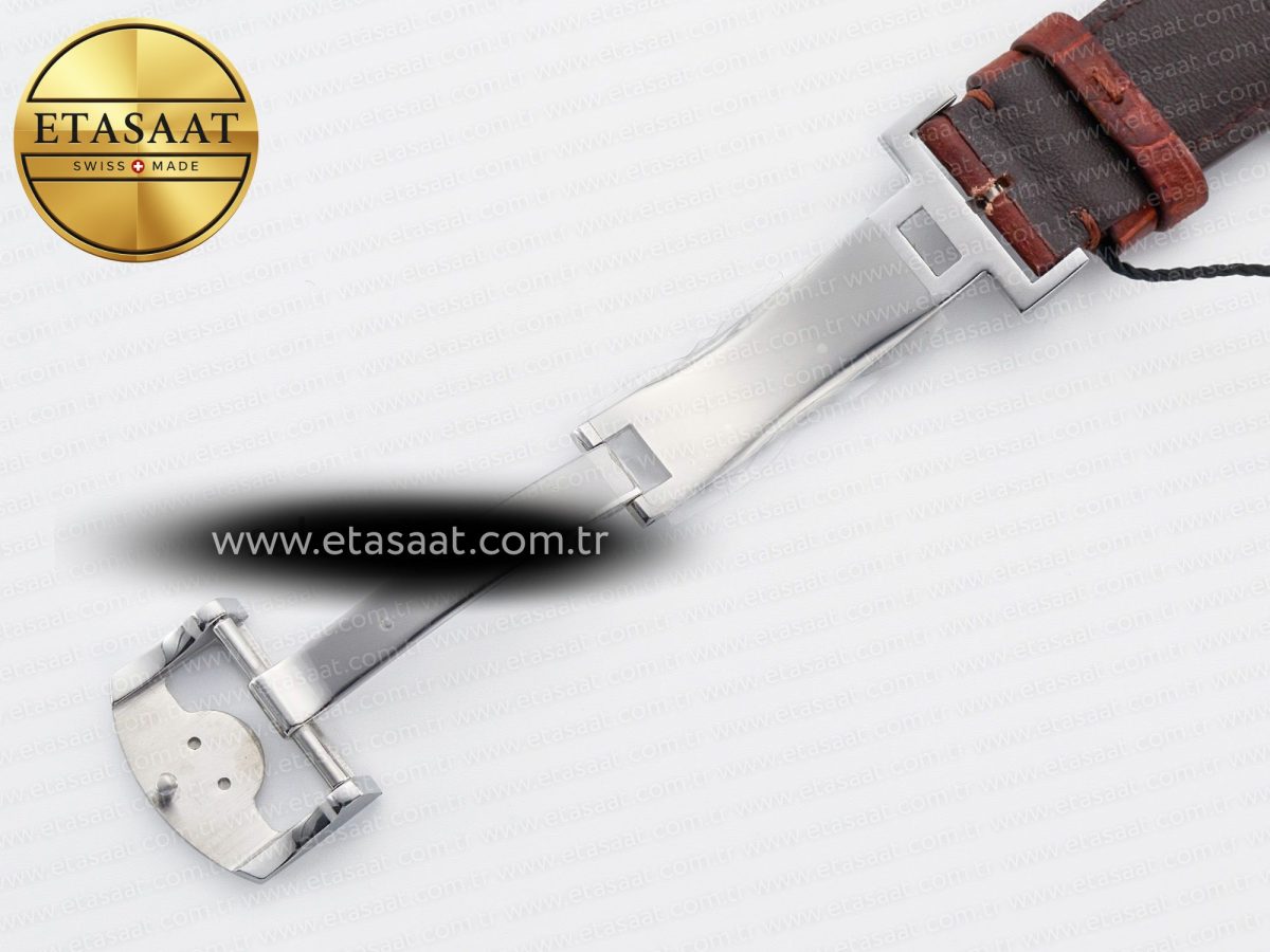 IWC Portuguese Real PR Real Annual Calendar IW5035 ZF 1:1 Best Edition White Dial RG Markers on Brown Leather Strap A52850 - Görsel 31