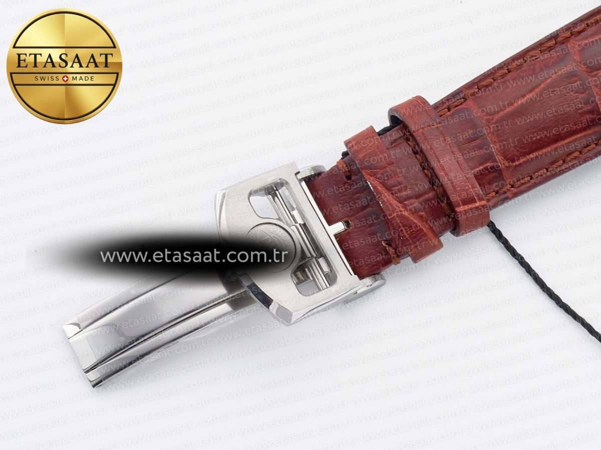 IWC Portuguese Real PR Real Annual Calendar IW5035 ZF 1:1 Best Edition White Dial RG Markers on Brown Leather Strap A52850 - Görsel 32