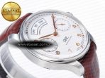 IWC Portuguese Real PR Real Annual Calendar IW5035 ZF 1:1 Best Edition White Dial RG Markers on Brown Leather Strap A52850 - Görsel 7