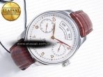 IWC Portuguese Real PR Real Annual Calendar IW5035 ZF 1:1 Best Edition White Dial RG Markers on Brown Leather Strap A52850 - Görsel 8
