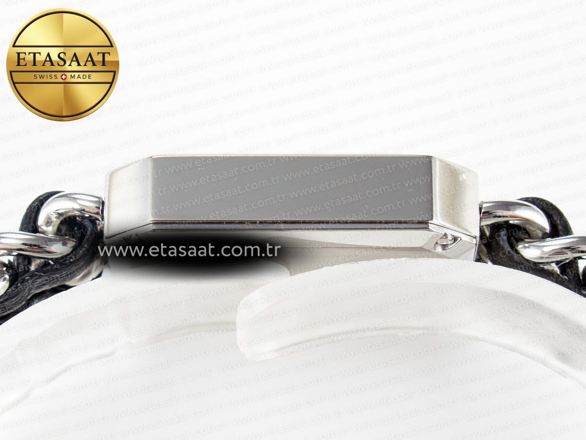 Chanel Ppremière Iconic Chain Watch SS BVF 1:1 Best Edition Black Dial on Chain Bracelet RONDA Quartz - Görsel 12