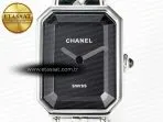 Chanel Ppremière Iconic Chain Watch SS BVF 1:1 Best Edition Black Dial on Chain Bracelet RONDA Quartz - Görsel 4