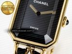 Chanel Ppremière Iconic Chain Watch YG BVF 1:1 Best Edition Black Dial on Chain Bracelet RONDA Quartz - Görsel 11