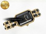 Chanel Ppremière Iconic Chain Watch YG BVF 1:1 Best Edition Black Dial on Chain Bracelet RONDA Quartz - Görsel 8