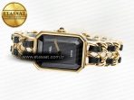 Chanel Ppremière Iconic Chain Watch YG BVF 1:1 Best Edition Black Dial on Chain Bracelet RONDA Quartz - Görsel 9