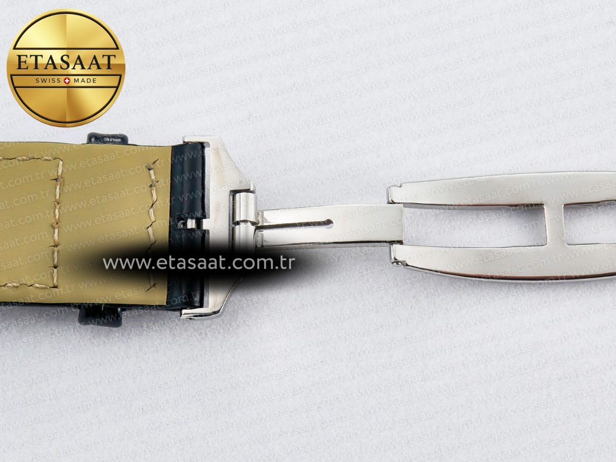 Jaeger Lecoultre Reverso Classic Duoface Small Seconds SS MGF Best Edition White Textured Dial on Black Leather Strap A854A - Görsel 24