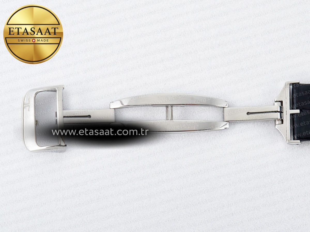 Jaeger Lecoultre Reverso Classic Duoface Small Seconds SS MGF Best Edition White Textured Dial on Black Leather Strap A854A - Görsel 25