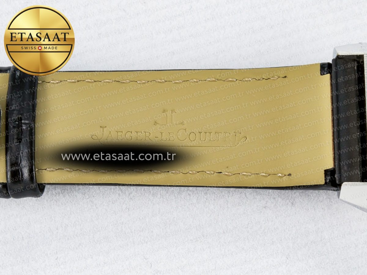 Jaeger Lecoultre Reverso Classic Duoface Small Seconds SS MGF Best Edition White Textured Dial on Black Leather Strap A854A - Görsel 29