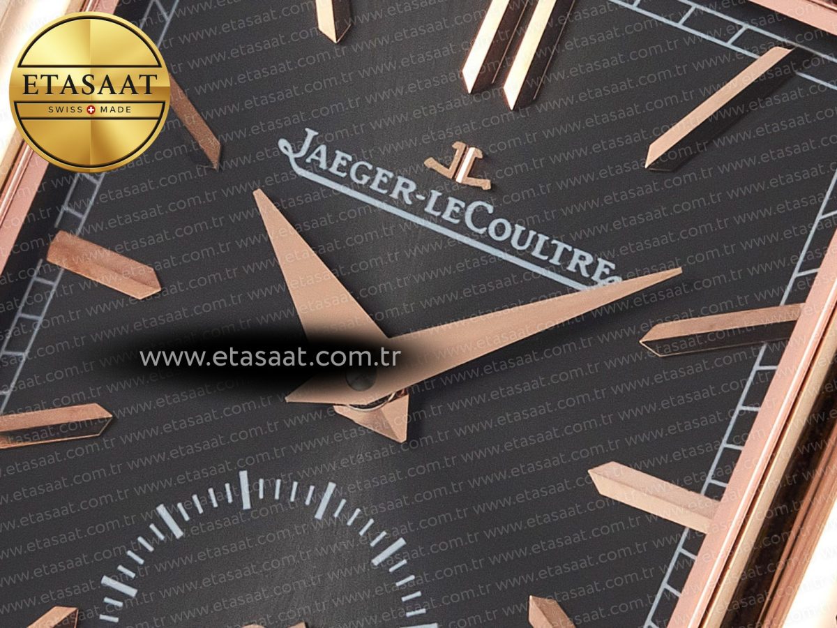 Jaeger Lecoultre Reverso Tribute Duoface Small Seconds RG MGF Best Edition Black Dial on Red Leather Strap A854A - Görsel 14