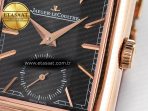 Jaeger Lecoultre Reverso Tribute Duoface Small Seconds RG MGF Best Edition Black Dial on Red Leather Strap A854A - Görsel 15