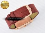 Jaeger Lecoultre Reverso Tribute Duoface Small Seconds RG MGF Best Edition Black Dial on Red Leather Strap A854A - Görsel 19