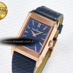 Jaeger Lecoultre Reverso Tribute Duoface Small Seconds RG MGF Best Edition Blue Dial on Blue Leather Strap A854A