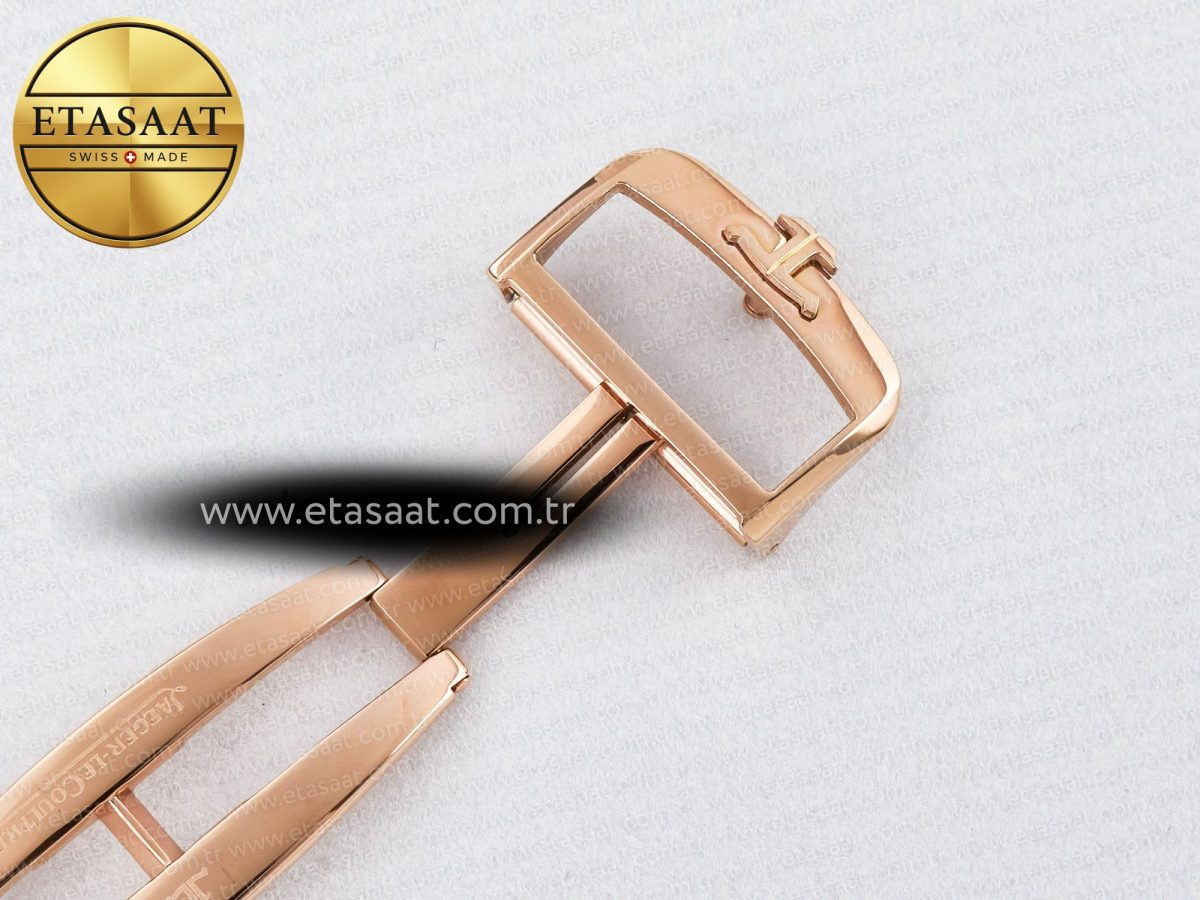 Jaeger Lecoultre Reverso Tribute Duoface Small Seconds RG MGF Best Edition Blue Dial on Blue Leather Strap A854A - Görsel 30