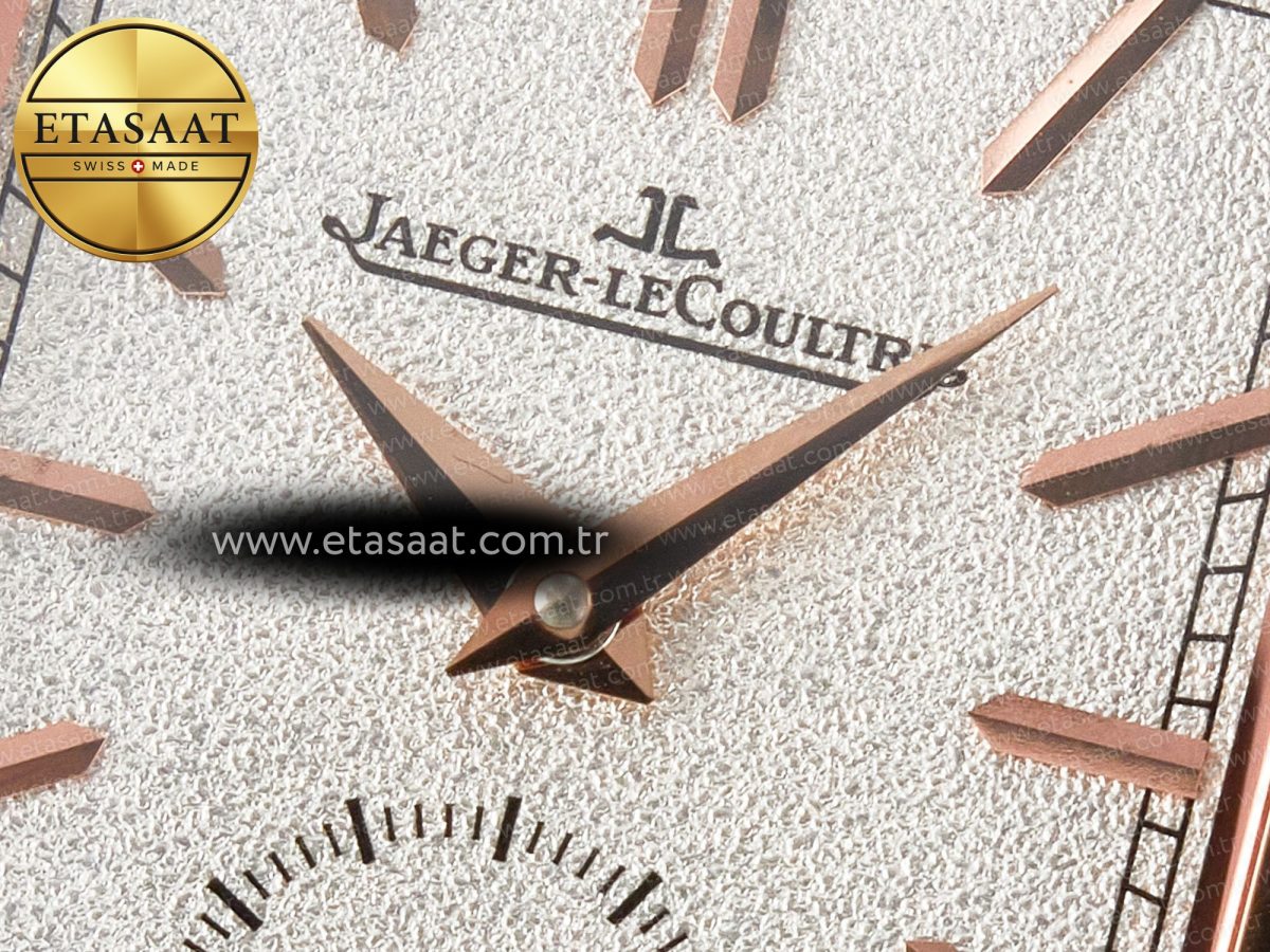 Jaeger Lecoultre Reverso Tribute Duoface Small Seconds RG MGF Best Edition White Spray Paint Dial on Black Leather Strap A854A - Görsel 14