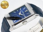 Jaeger Lecoultre Reverso Tribute Duoface Small Seconds SS MGF Best Edition Blue Dial on Blue Leather Strap A854A - Görsel 10