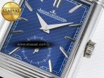 Jaeger Lecoultre Reverso Tribute Duoface Small Seconds SS MGF Best Edition Blue Dial on Blue Leather Strap A854A - Görsel 14