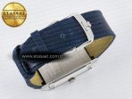 Jaeger Lecoultre Reverso Tribute Duoface Small Seconds SS MGF Best Edition Blue Dial on Blue Leather Strap A854A - Görsel 19