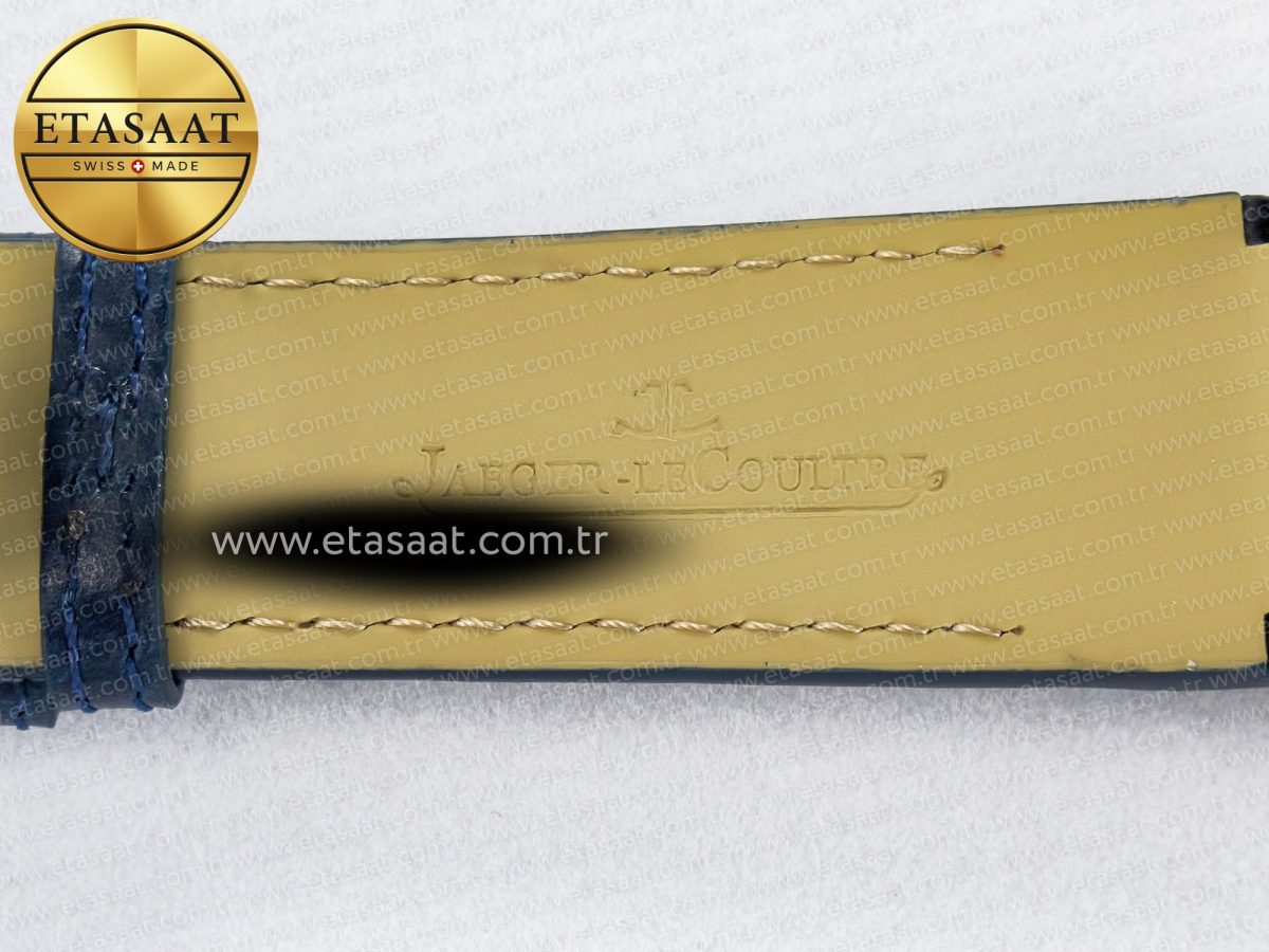 Jaeger Lecoultre Reverso Tribute Duoface Small Seconds SS MGF Best Edition Blue Dial on Blue Leather Strap A854A - Görsel 24