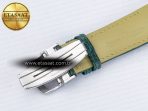 Jaeger Lecoultre Reverso Tribute Duoface Small Seconds SS MGF Best Edition Green Dial on Green Leather Strap A854A - Görsel 23