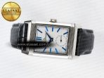 Jaeger Lecoultre Reverso Tribute Duoface Small Seconds SS MGF Best Edition White Dial on Black Leather Strap A854A - Görsel 13
