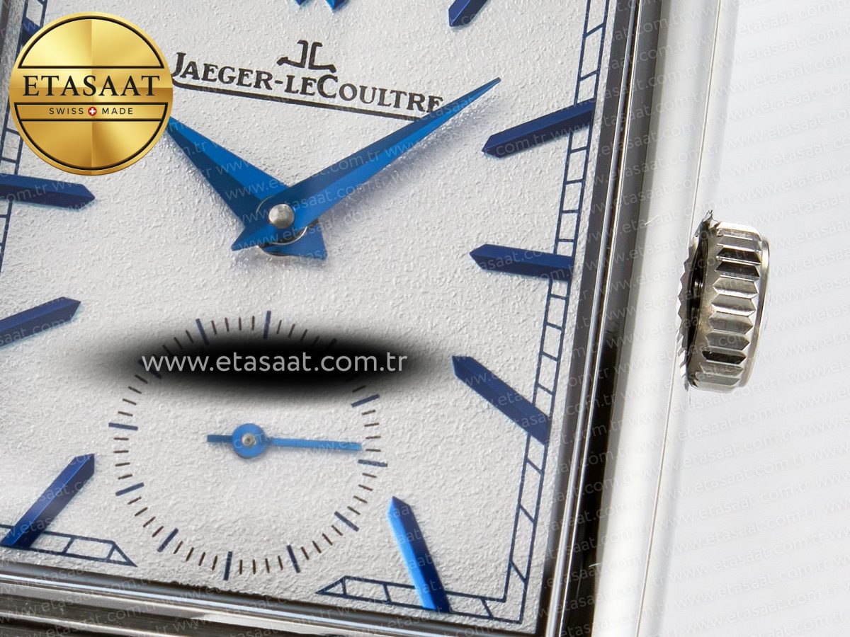 Jaeger Lecoultre Reverso Tribute Duoface Small Seconds SS MGF Best Edition White Dial on Black Leather Strap A854A - Görsel 15