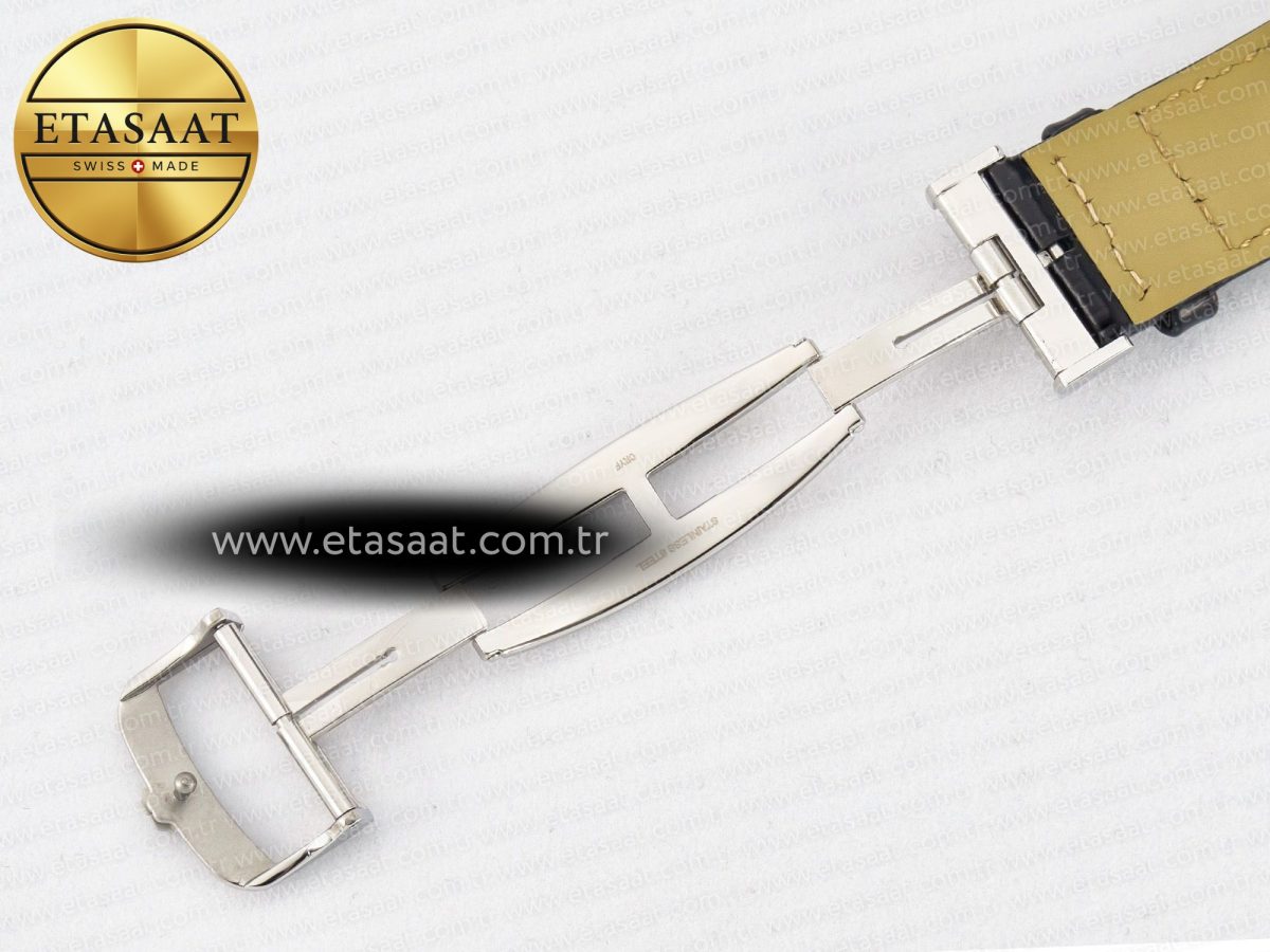 Jaeger Lecoultre Reverso Tribute Duoface Small Seconds SS MGF Best Edition White Dial on Black Leather Strap A854A - Görsel 27