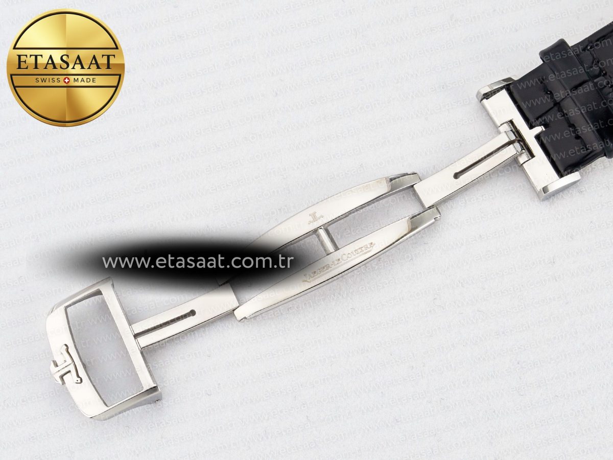 Jaeger Lecoultre Reverso Tribute Duoface Small Seconds SS MGF Best Edition White Dial on Black Leather Strap A854A - Görsel 28