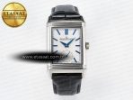 Jaeger Lecoultre Reverso Tribute Duoface Small Seconds SS MGF Best Edition White Dial on Black Leather Strap A854A - Görsel 3