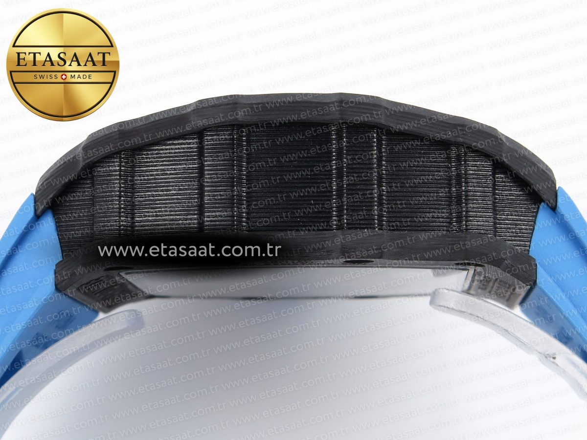Richard Mille RM 53-01 Blue Rubber Strap - Görsel 14