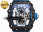 Richard Mille RM 53-01 Blue Rubber Strap - Görsel 4