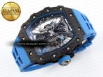 Richard Mille RM 53-01 Blue Rubber Strap - Görsel 6