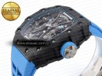 Richard Mille RM 53-01 Blue Rubber Strap - Görsel 8
