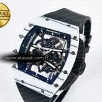 Richard Mille RM 61-01 Yohan Blake White NTPT ZF 1:1 Best Edition on Black Rubber Strap RMUL2 Super Clone
