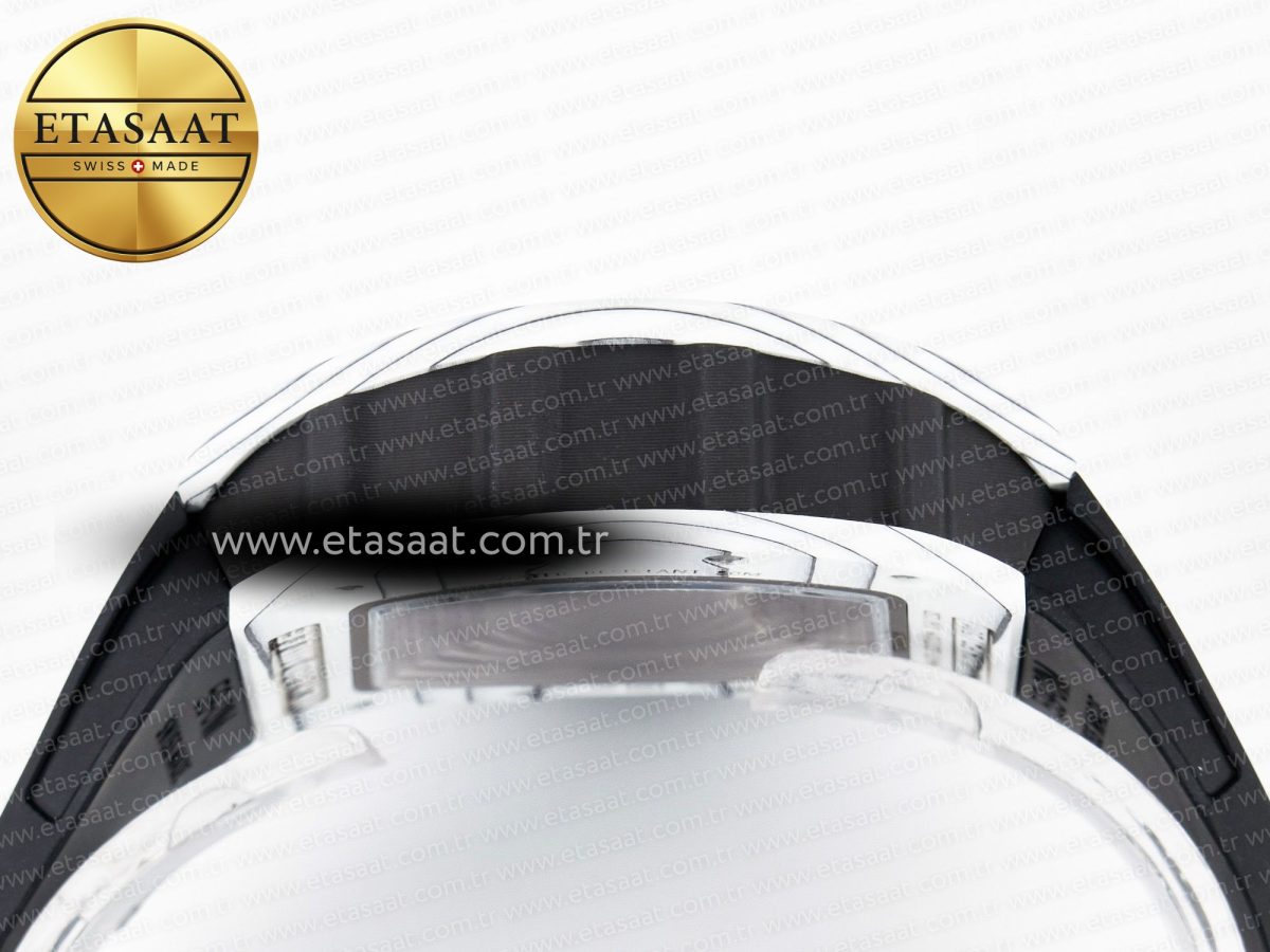 Richard Mille RM 61-01 Yohan Blake White NTPT ZF 1:1 Best Edition on Black Rubber Strap RMUL2 Super Clone - Görsel 13