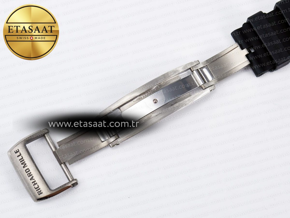 Richard Mille RM 61-01 Yohan Blake White NTPT ZF 1:1 Best Edition on Black Rubber Strap RMUL2 Super Clone - Görsel 22