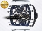 Richard Mille RM 61-01 Yohan Blake White NTPT ZF 1:1 Best Edition on Black Rubber Strap RMUL2 Super Clone - Görsel 4