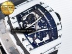 Richard Mille RM 61-01 Yohan Blake White NTPT ZF 1:1 Best Edition on Black Rubber Strap RMUL2 Super Clone - Görsel 5