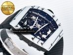 Richard Mille RM 61-01 Yohan Blake White NTPT ZF 1:1 Best Edition on Black Rubber Strap RMUL2 Super Clone - Görsel 7