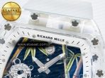 Richard Mille RM026 Transparent Tourbillon RMF Best Edition Panda Skeleton Dial on Translucent Rubber Strap - Görsel 10