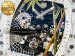 Richard Mille RM026 Transparent Tourbillon RMF Best Edition Panda Skeleton Dial on Translucent Rubber Strap - Görsel 11