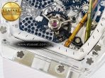 Richard Mille RM026 Transparent Tourbillon RMF Best Edition Panda Skeleton Dial on Translucent Rubber Strap - Görsel 13