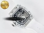 Richard Mille RM026 Transparent Tourbillon RMF Best Edition Panda Skeleton Dial on Translucent Rubber Strap - Görsel 17