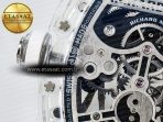 Richard Mille RM026 Transparent Tourbillon RMF Best Edition Panda Skeleton Dial on Translucent Rubber Strap - Görsel 18