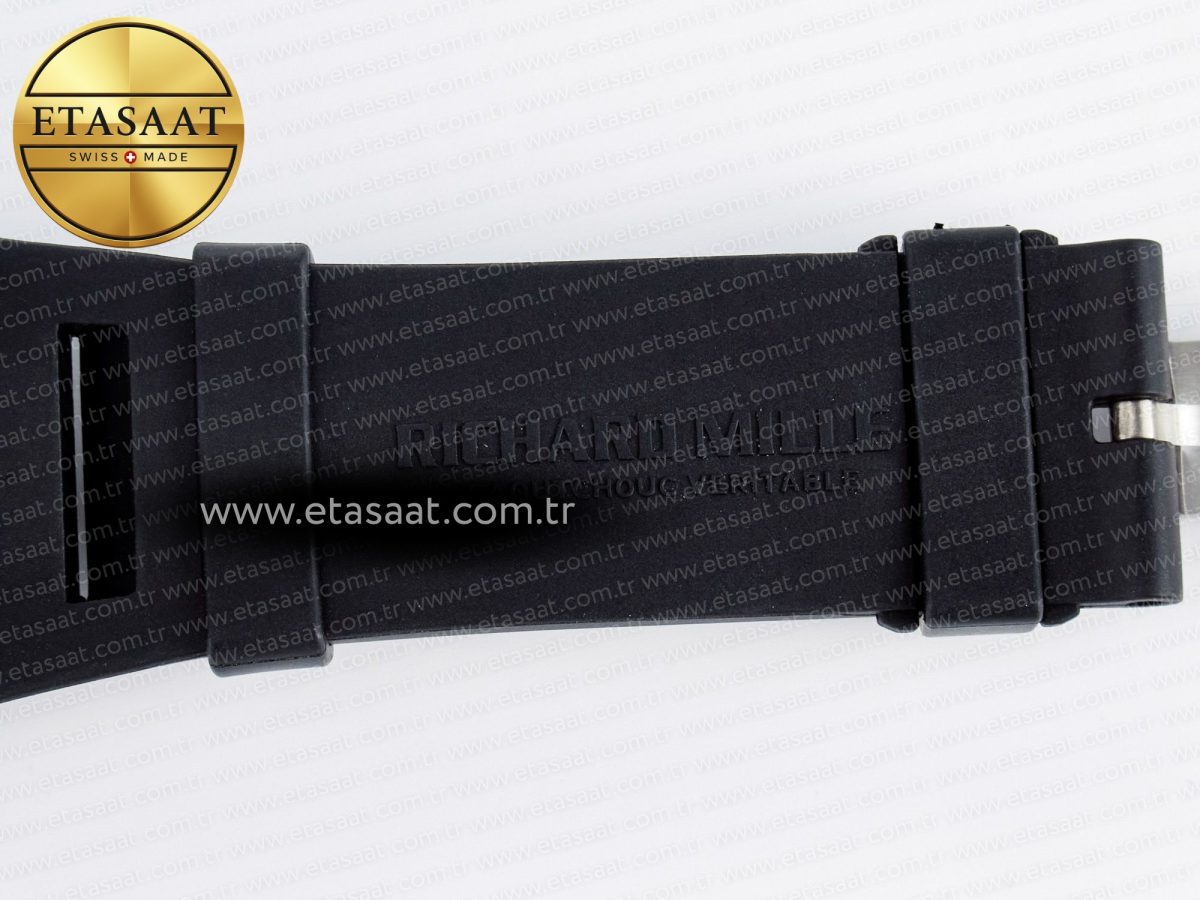 Richard Mille RM035-02 Black Ceramic SONIC Best Edition Skeleton Dial on Black Rubber Strap Clone RMUL1 - Görsel 24