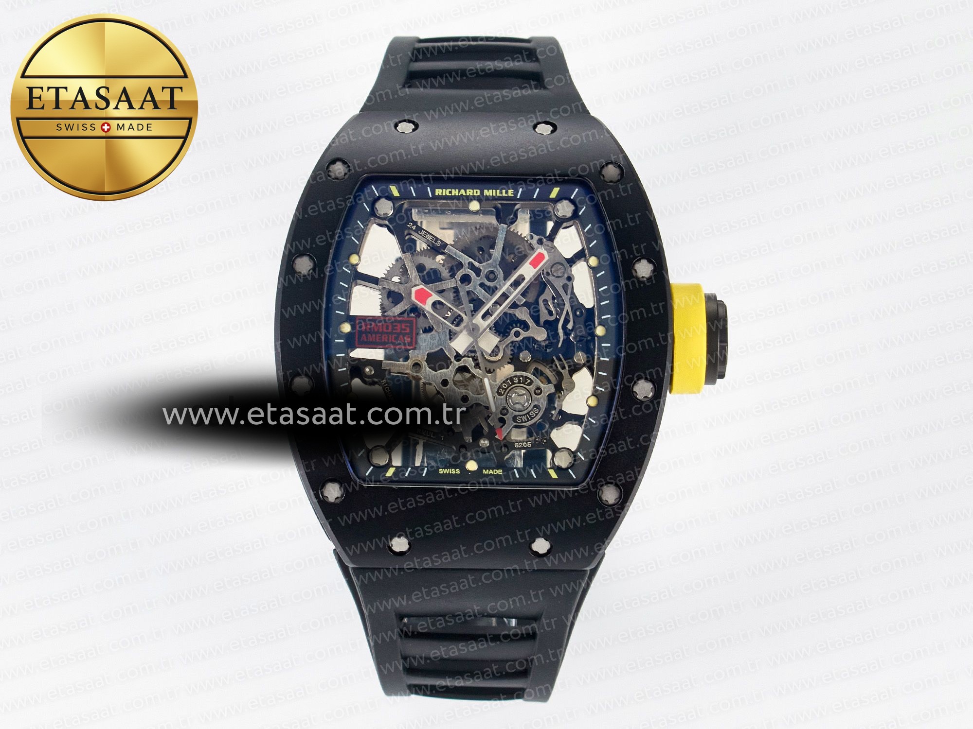 Richard Mille RM035-02 Siyah Seramik Sonic İskelet RMUL1 Eta Saat - 1:1 Süper Klon Replika Saat Richard Mille RM035-02 Siyah Seramik Sonic İskelet RMUL1 Eta Saat - 1:1 Süper Klon Replika Saat