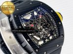 Richard Mille RM035-02 Black Ceramic SONIC Best Edition Skeleton Dial on Black Rubber Strap Clone RMUL1 - Görsel 5
