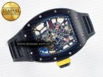 Richard Mille RM035-02 Black Ceramic SONIC Best Edition Skeleton Dial on Black Rubber Strap Clone RMUL1 - Görsel 8