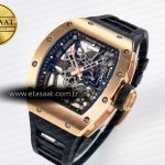 Richard Mille RM035-02 RG SONIC Best Edition Skeleton Dial on Black Rubber Strap Clone RMUL1