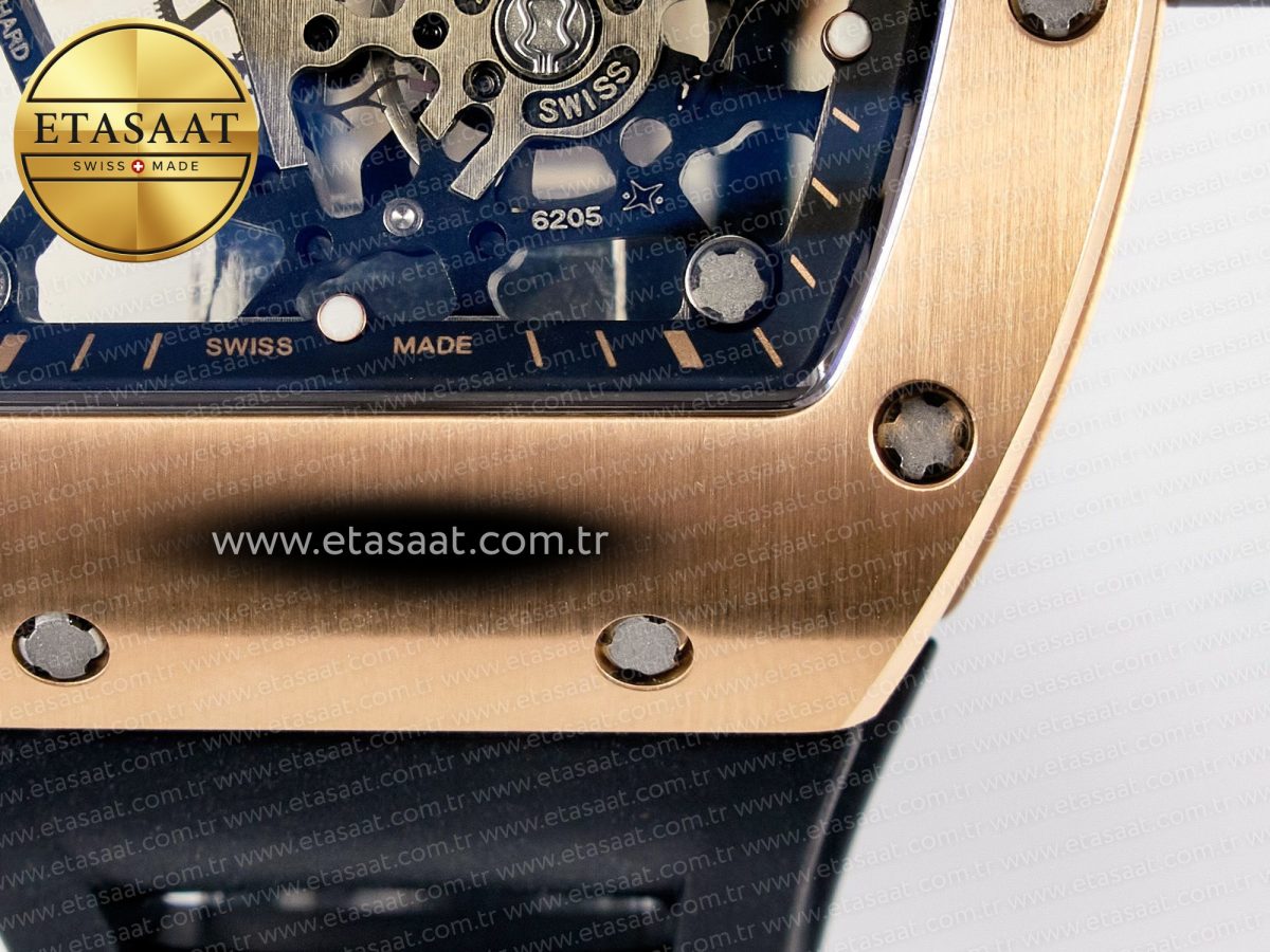 Richard Mille RM035-02 RG SONIC Best Edition Skeleton Dial on Black Rubber Strap Clone RMUL1 - Görsel 14
